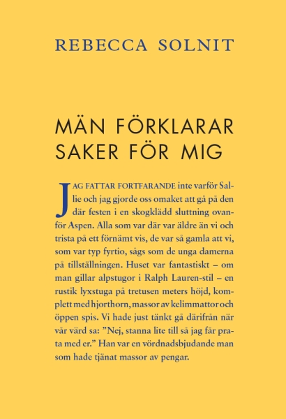 Rebecca Solnit - Män Förklarar Saker För Mig i gruppen PocketBøker hos Bengans Skivbutik AB (5686502)