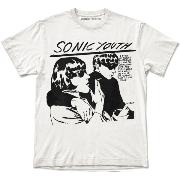 Sonic Youth - Goo Uni Wht T-Shirt i gruppen MERCH hos Bengans Skivbutik AB (5686911r)