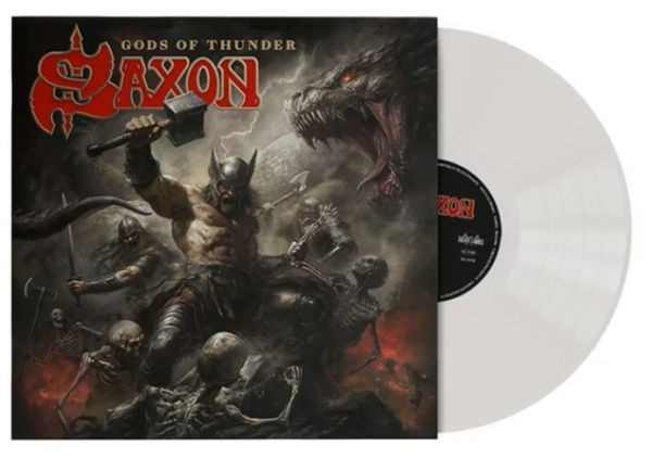 Saxon - Gods Of Thunder (Indies Exclusive Transparent Ghost Colour Vinyl) i gruppen VINYL hos Bengans Skivbutik AB (5687054)