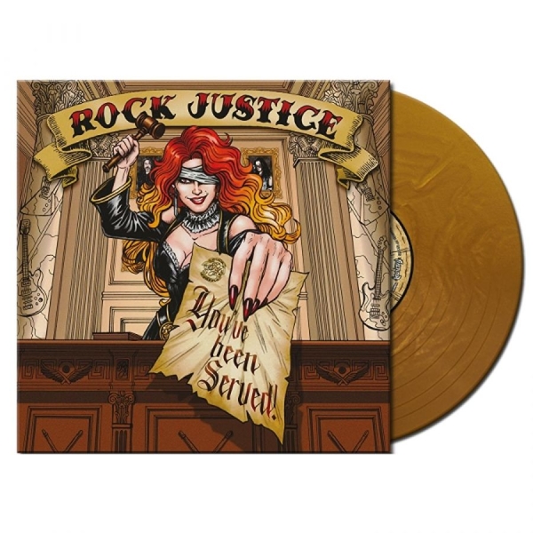 Rock Justice - You've Been Served (Gold Vinyl Lp) i gruppen VINYL / Kommende / Metal hos Bengans Skivbutik AB (5687146)