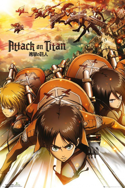 Movie Poster - Attack On Titan - Attack 91,5 X 61 Cm i gruppen MERCHANDISE / Poster /  hos Bengans Skivbutik AB (5690075)