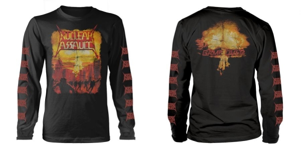 Nuclear Assault - L/S Game Over (S) i gruppen MERCHANDISE / T-shirt / Kommende / Metal hos Bengans Skivbutik AB (5691189)