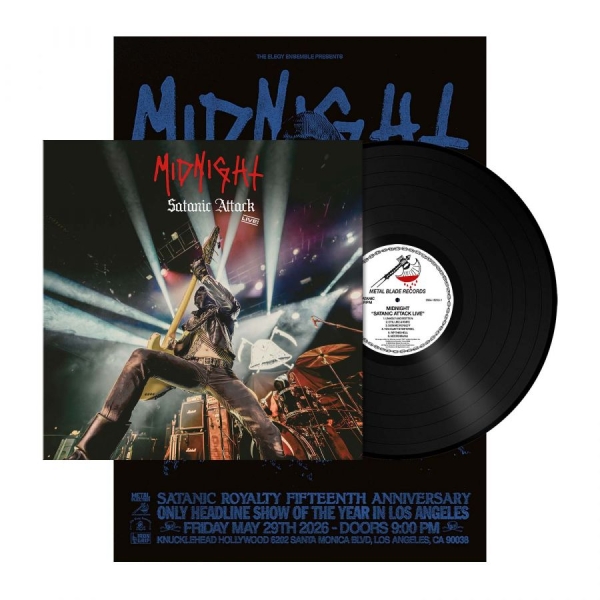 Midnight - Satanic Attack Live! (Black Vinyl L i gruppen VINYL / Kommende / Metal hos Bengans Skivbutik AB (5691337)