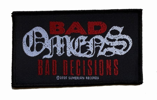 Bad Omens - Patch Bad Decisions (5,7 Cm X 10 Cm i gruppen MERCHANDISE / Accessoarer / Kommende / Metal hos Bengans Skivbutik AB (5691962)