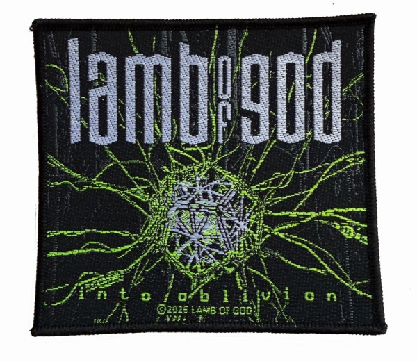 Lamb Of God - Patch Into Oblivion (9,5 Cm X 10,3 i gruppen MERCHANDISE / Accessoarer / Kommende / Metal hos Bengans Skivbutik AB (5691967)