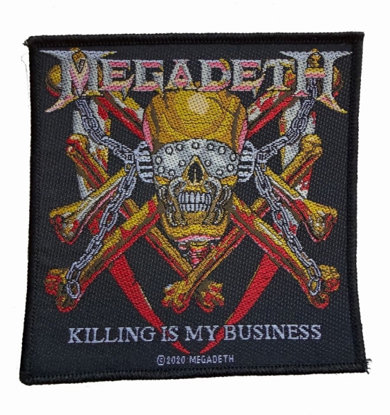Megadeth - Patch Killing Is My Business (10,1 i gruppen MERCHANDISE / Accessoarer / Kommende / Metal hos Bengans Skivbutik AB (5691972)