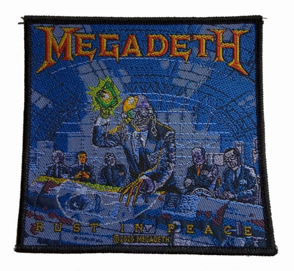 Megadeth - Patch Rust In Peace (9,7 Cm X 10 Cm i gruppen MERCHANDISE / Accessoarer / Kommende / Metal hos Bengans Skivbutik AB (5691975)