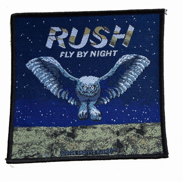 Rush - Patch Fly By Night (9,5 Cm X 10,1 C i gruppen MERCHANDISE / Accessoarer / Kommende / Metal hos Bengans Skivbutik AB (5691981)