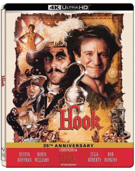 Movie - Hook (35Th Ltd Steelbook 2-Disc / 4K Uhd + Blu-Ray) i gruppen FILM / Film UHD-4K / / hos Bengans Skivbutik AB (5692026)
