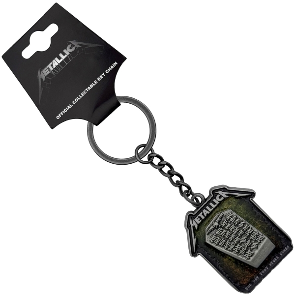 Metallica - Never Die Tombstone Keychain i gruppen MERCHANDISE / Nøkkelring / / hos Bengans Skivbutik AB (5692763)