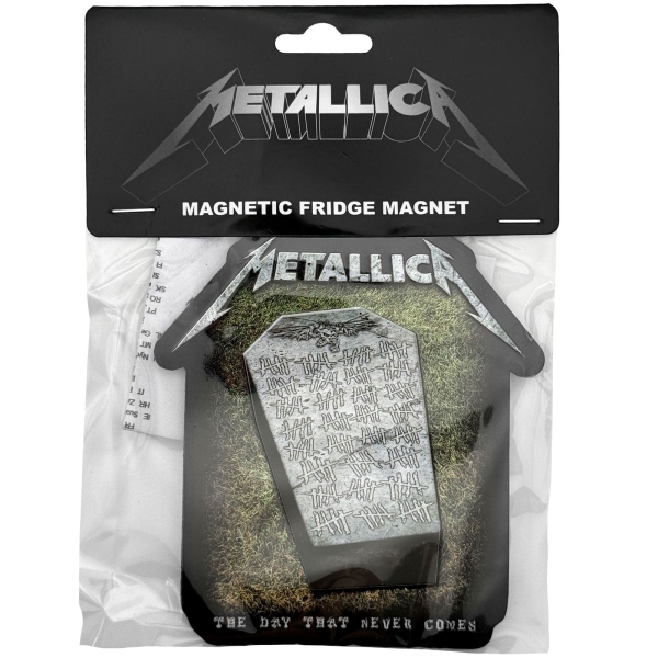 Metallica - Never Die Tombstone Magnet i gruppen MERCHANDISE / Magnet / / hos Bengans Skivbutik AB (5692770)