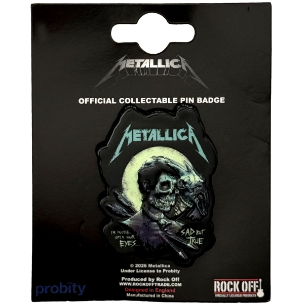 Metallica - Sad But True Pin Badge i gruppen MERCHANDISE / Pin-Button Badge / / hos Bengans Skivbutik AB (5692779)