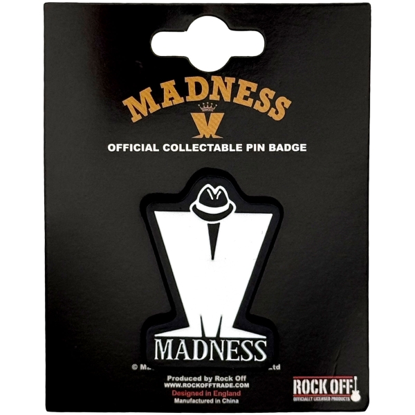 Madness - M Logo Pin Badge i gruppen MERCHANDISE / Pin-Button Badge / / hos Bengans Skivbutik AB (5692783)