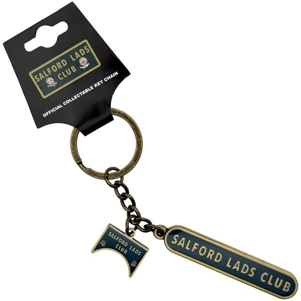 Salford Lads Club - Logo Charm Keychain i gruppen MERCH / Tilbehør / Nøkkelringer hos Bengans Skivbutik AB (5692784)