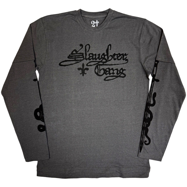 21 Savage - Slaughter Gang Uni Char Layered Longsleeve i gruppen MERCHANDISE / T-shirt / Nyheter / Hip Hop-Rap hos Bengans Skivbutik AB (5692966r)