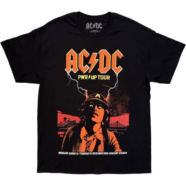 Ac/Dc - Brisbane Uni Bl T-Shirt i gruppen MERCHANDISE / T-shirt / Nyheter / Metal hos Bengans Skivbutik AB (5692970r)