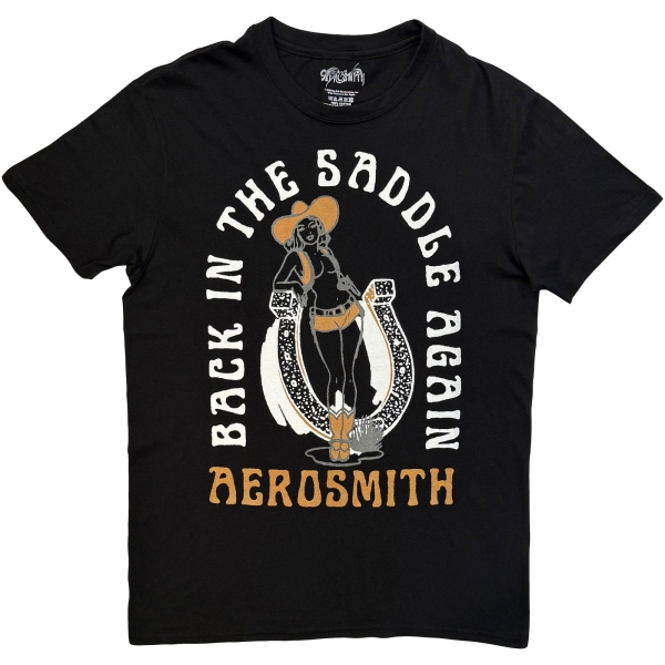 Aerosmith - Back In The Saddle Uni Bl T-Shirt i gruppen MERCHANDISE / T-shirt / Nyheter / Metal hos Bengans Skivbutik AB (5692972r)