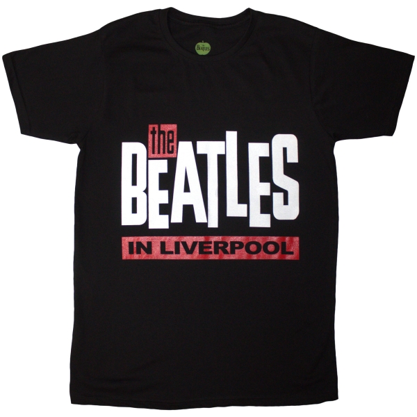 The Beatles - In Liverpool Uni Bl T-Shirt i gruppen MERCHANDISE / T-shirt / Nyheter / Pop-Rock hos Bengans Skivbutik AB (5692974r)