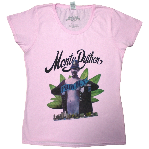 Monty Python - Proudly Lady Pink T-Shirt i gruppen MERCHANDISE / T-shirt / Nyheter / Film-Musikkkal hos Bengans Skivbutik AB (5693009r)