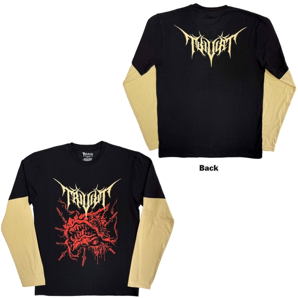 Trivium - Red Demon Uni Bl/Sand Layered Longsleeve i gruppen MERCHANDISE / T-shirt / Nyheter / Metal hos Bengans Skivbutik AB (5693031r)