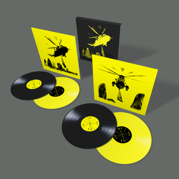 Mogwai - Happy Tears (4Lp, Black, Yellow Vinyl, Embossed O Card) i gruppen VINYL / Kommende / Pop-Rock hos Bengans Skivbutik AB (5693489)