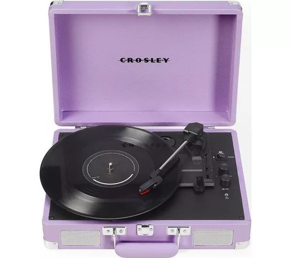 Vinylspelare - Cruiser Plus Portable Turntable (Lavender) i gruppen Utstyr & tilbehør / Platespillere hos Bengans Skivbutik AB (5693699)