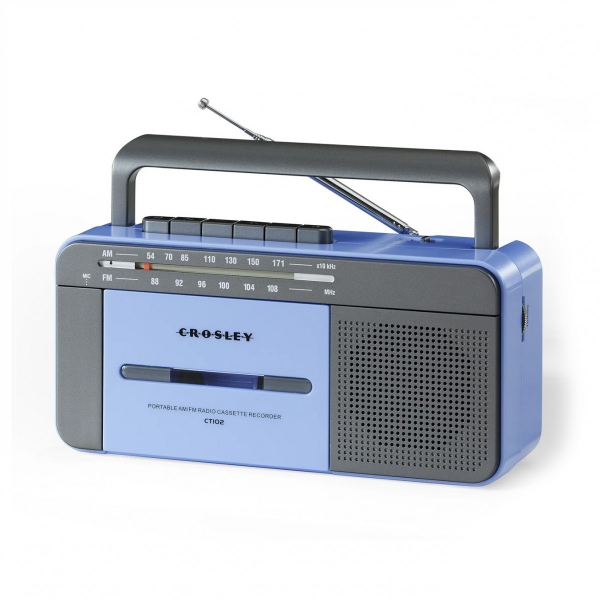 Kassettspelare - Ct102 Cassette Player (Blue/Grey) (Uk Adapter) i gruppen hos Bengans Skivbutik AB (5693700)
