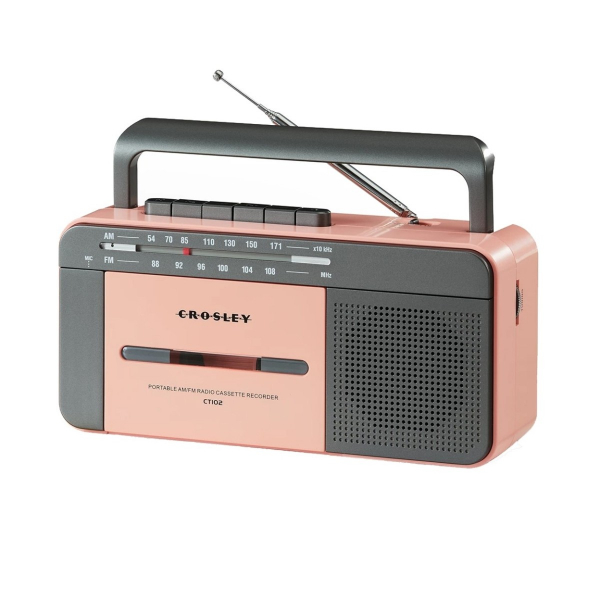 Kassettspelare - Ct102 Cassette Player (Rose Gold/Grey) (Uk Adapter) i gruppen hos Bengans Skivbutik AB (5693701)