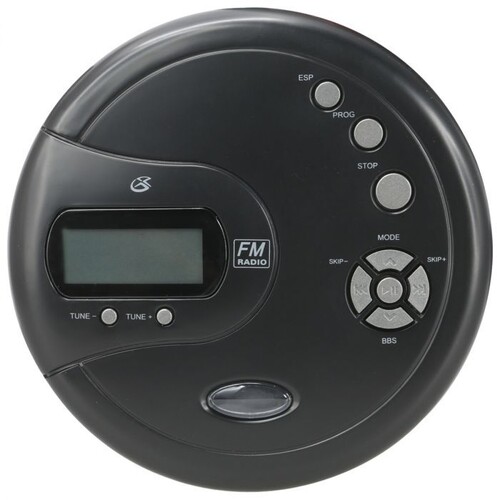 CD-Spelare - Gpx Pc332b Portable Cd Player With 60 Second Anti-Skip Fm Radio (Black) i gruppen hos Bengans Skivbutik AB (5693702)