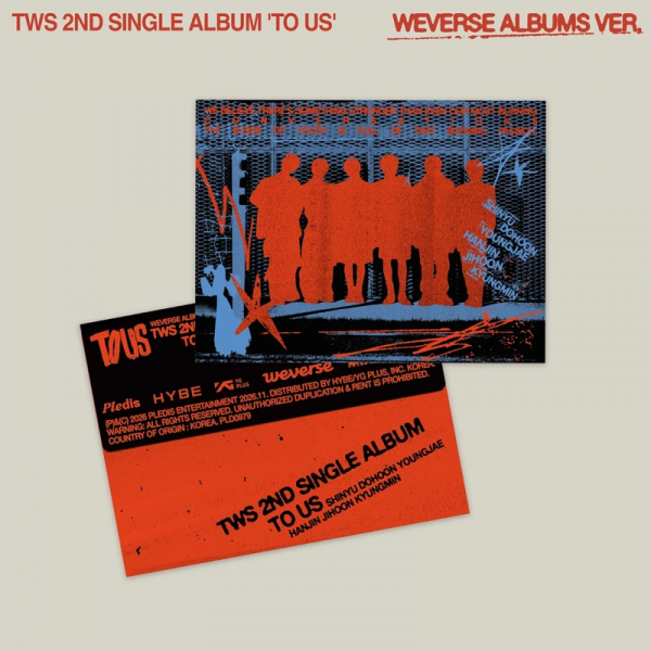 Tws - To Us (Weverse Albums Ver.) i gruppen MERCHANDISE / Merch+Code / Kommende / K-Pop hos Bengans Skivbutik AB (5694247)