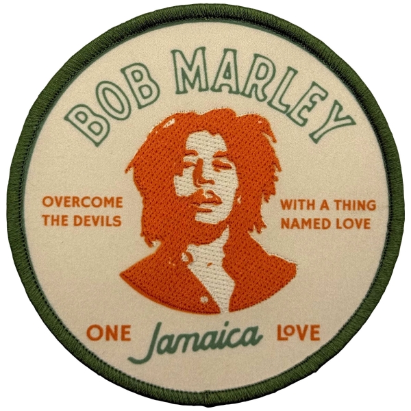 Bob Marley - Thing Called Love Woven Patch i gruppen MERCHANDISE / Tøypatch / / hos Bengans Skivbutik AB (5694785)