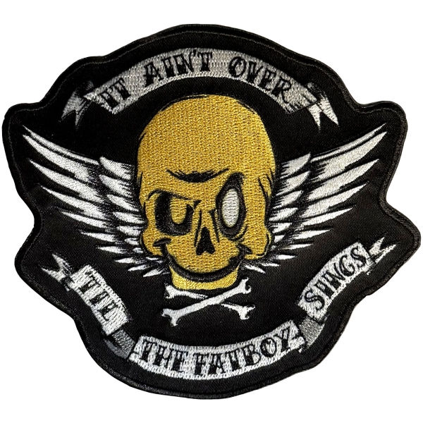 Fatboy Slim - Skull Woven Patch i gruppen MERCH / Tilbehør / Tøymerker hos Bengans Skivbutik AB (5694812)