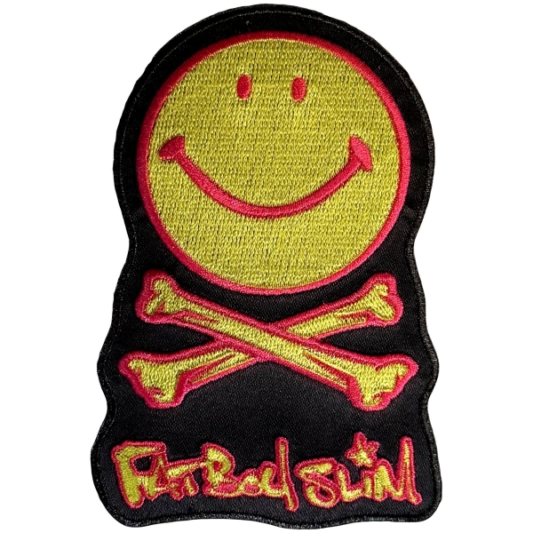 Fatboy Slim - Happy Face Logo Woven Patch i gruppen MERCH / Tilbehør / Tøymerker hos Bengans Skivbutik AB (5694813)