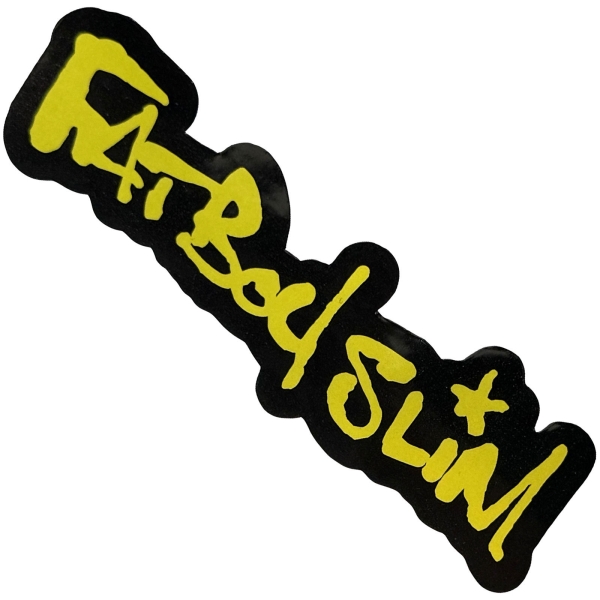 Fatboy Slim - Logo Sticker i gruppen MERCHANDISE / Merch / Nyheter / Dance-Techno hos Bengans Skivbutik AB (5694816)