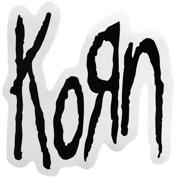 Korn - Black Logo Sticker i gruppen MERCHANDISE / Merch / Nyheter / Metal hos Bengans Skivbutik AB (5694832)