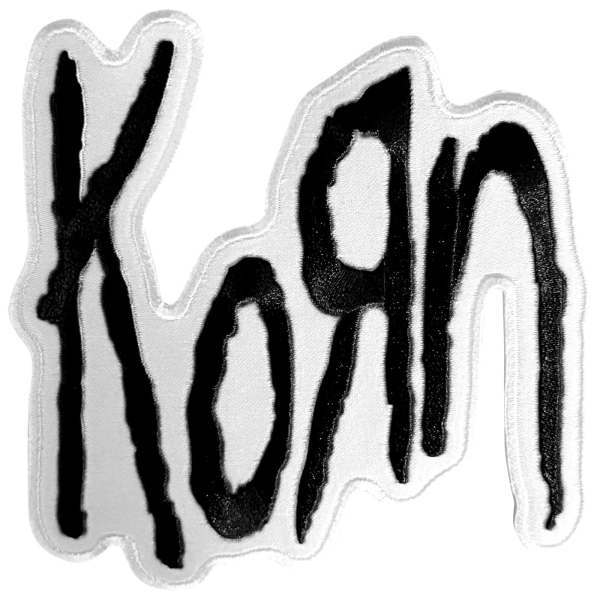 Korn - Black Logo Woven Patch i gruppen MERCH hos Bengans Skivbutik AB (5694854)