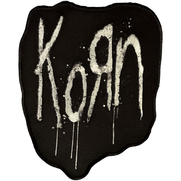 Korn - Splatter Logo Woven Patch i gruppen MERCH / Tilbehør / Tøymerker hos Bengans Skivbutik AB (5694859)