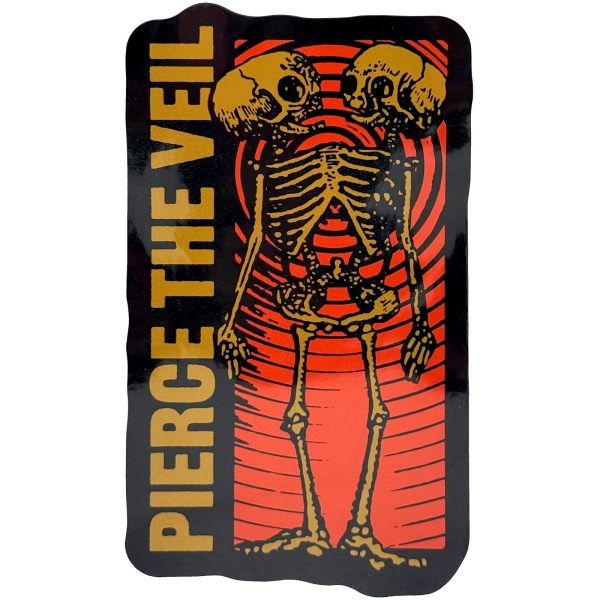 Pierce The Veil - Wavy Skeleton Sticker i gruppen MERCHANDISE / Merch / Nyheter / Metal hos Bengans Skivbutik AB (5694921)