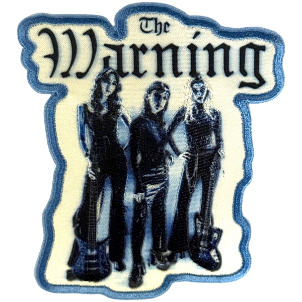 Warning - Blue Blur Woven Patch i gruppen MERCH / Tilbehør / Tøymerker hos Bengans Skivbutik AB (5694999)