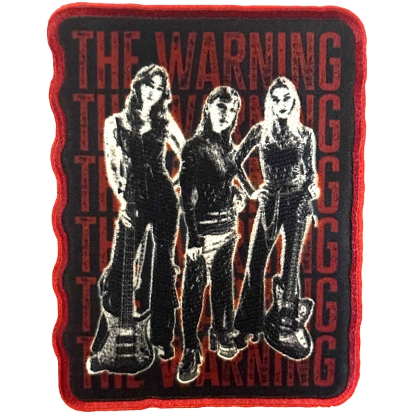Warning - Stacked Woven Patch i gruppen MERCH / Tilbehør / Tøymerker hos Bengans Skivbutik AB (5695000)