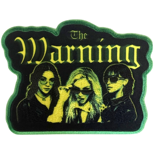 Warning - Yellow Girls Woven Patch i gruppen MERCH / Tilbehør / Tøymerker hos Bengans Skivbutik AB (5695002)