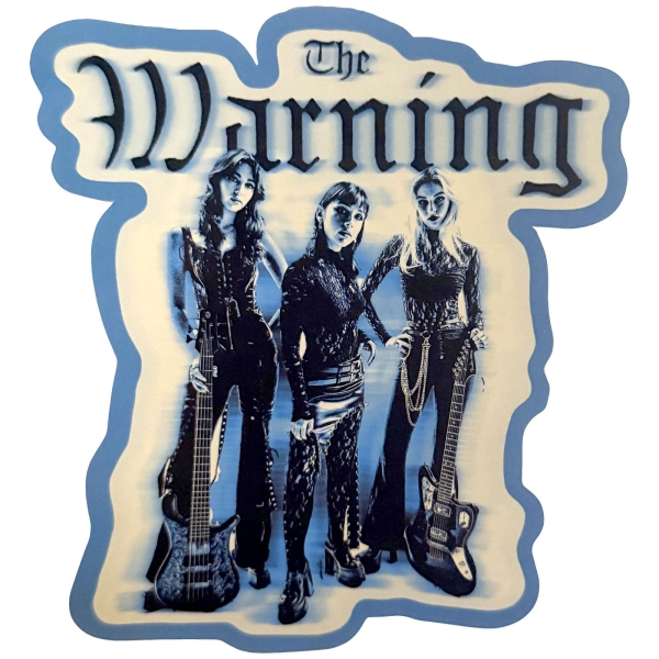 Warning - Blue Blur Sticker i gruppen MERCHANDISE / Merch / Nyheter / Metal hos Bengans Skivbutik AB (5695005)