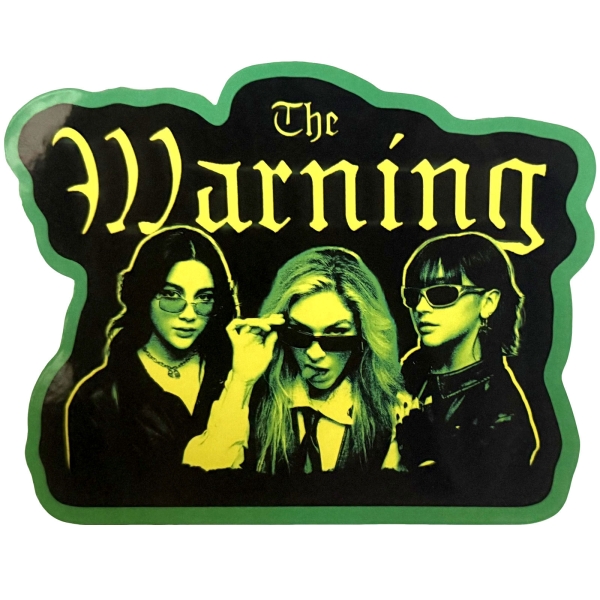 Warning - Yellow Girls Sticker i gruppen MERCH hos Bengans Skivbutik AB (5695008)