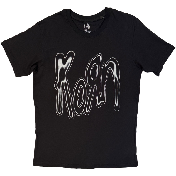 Korn - Metallic Logo Uni Bl T-Shirt i gruppen MERCH / Klær / T-skjorter hos Bengans Skivbutik AB (5695031r)