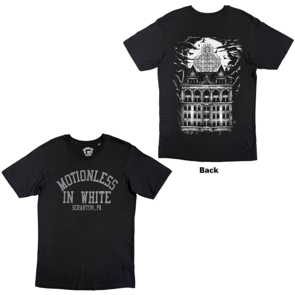 Motionless In White - Afraid Of The Dark Uni Bl T-Shirt i gruppen MERCHANDISE / T-shirt / Nyheter / Metal hos Bengans Skivbutik AB (5695040r)