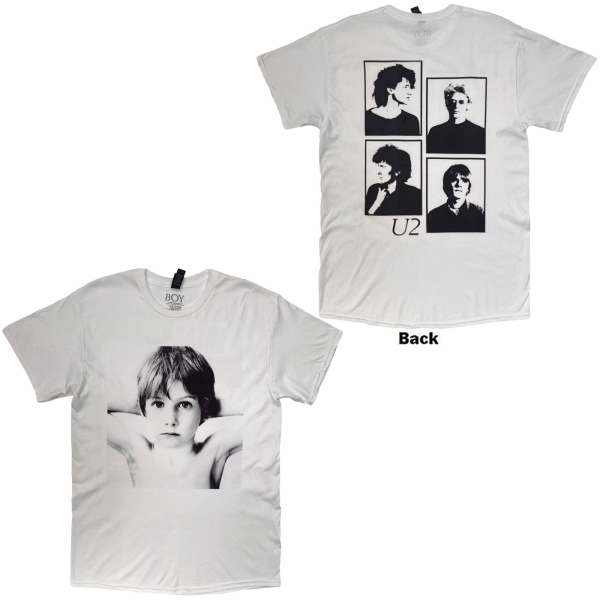 U2 - Boy Uni Wht T-Shirt i gruppen MERCH / Klær / T-skjorter hos Bengans Skivbutik AB (5695049r)