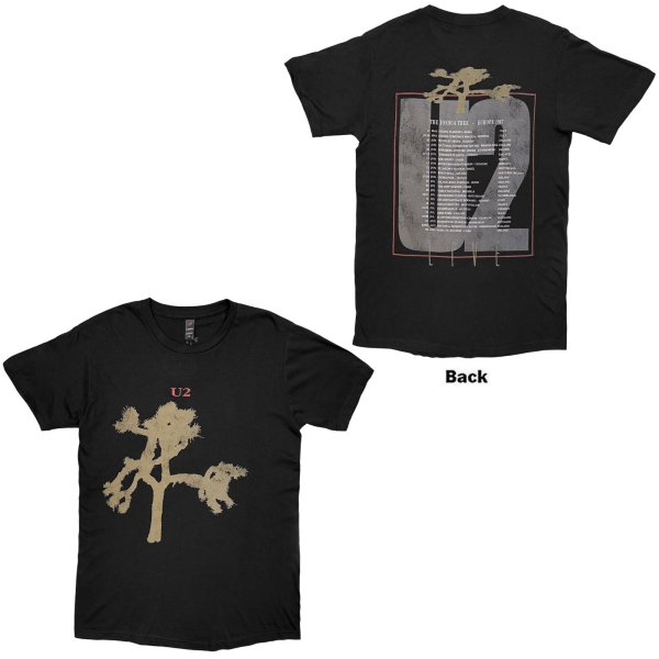 U2 - Joshua Tree European Tour 87 Uni Bl T-Shirt i gruppen MERCHANDISE / T-shirt / Nyheter / Pop-Rock hos Bengans Skivbutik AB (5695357r)