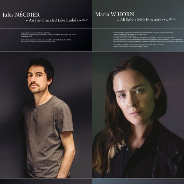 Jules Négrier / Maria W Horn - An Iris Crackled Like Eyelids / All i gruppen VINYL / Kommende / Dance-Techno hos Bengans Skivbutik AB (5695407)