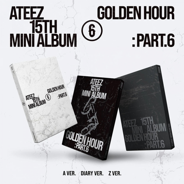 Ateez - Golden Hour : Part.6 (Random Ver.) + Hellolive i gruppen CD / Kommende / K-Pop hos Bengans Skivbutik AB (5695468)