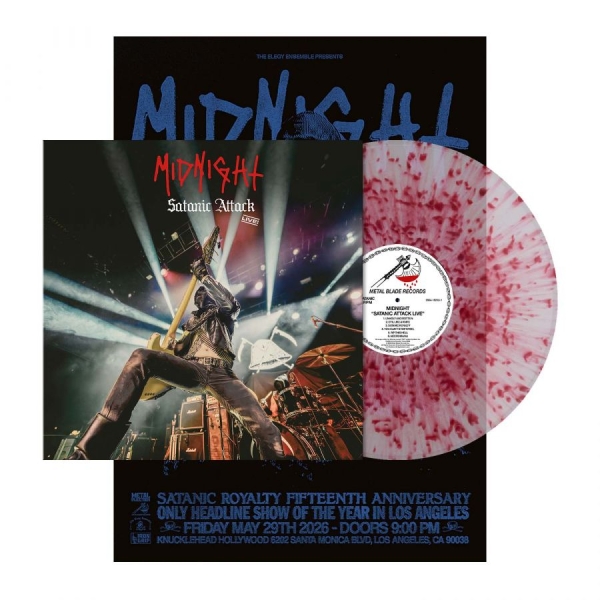 Midnight - Satanic Attack Live! (Splatter Viny i gruppen VINYL / Kommende / Metal hos Bengans Skivbutik AB (5696124)